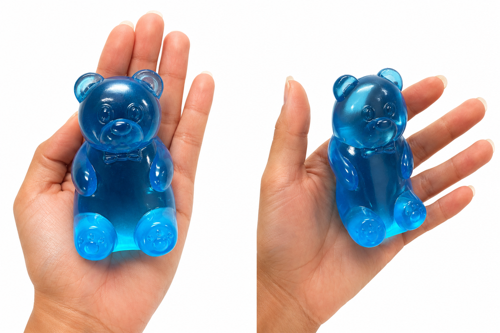 Blue Gummy Bear Squeeze Sensory Toy